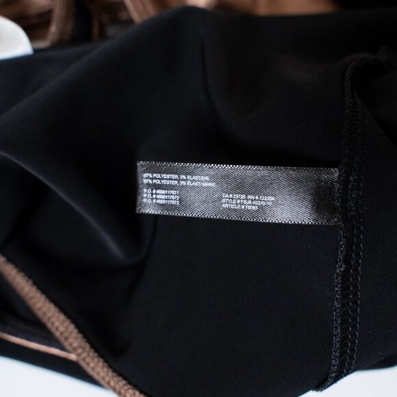 🚨 Aritzia Little Moon Bodysuit Metallic Copper Luna Halter Tie Strap - Picture 5 of 13